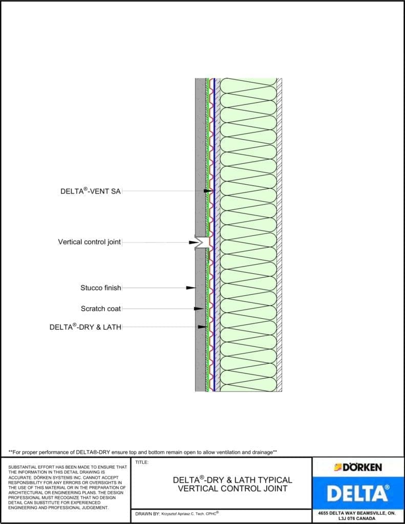 Delta® Dry and Lath - Vertical Control Joint